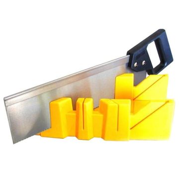 ALLINOX Box Taglia Cornici Regolabile + Sega Dentata Dima Multiangolare