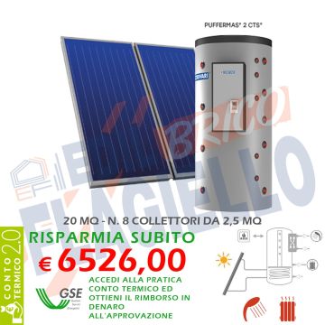 Pannello solare CORDIVARI PUFFERMAS 2 CTS 1500 8X2,5 POWER SISTEMA TERMICO