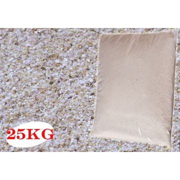 Sabbia con Quarzo Sferico per filtro piscina 25Kg 0,4-0,9 silicea naturale quarzifera