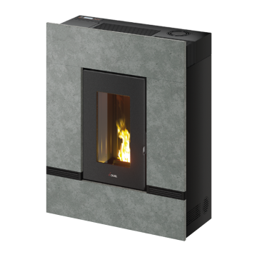 Stufa a Pellet Ad Aria 14 Kw CADEL MITHOS PLUS 14 PS Canalizzabile