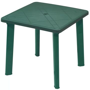 Tavolo Da Giardino RODI 80X80XH.73 Cm In Polipropilene Verde