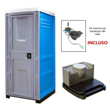 Bagno Chimico da Cantiere ROTOTEC BRUXELLES LIGHT WC Chimico Ricircolo ed Accumulo 170L