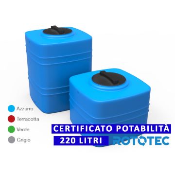 Serbatoio Da Esterno Rototec CUBO 120 LT Polietilene Stoccaggio Acqua