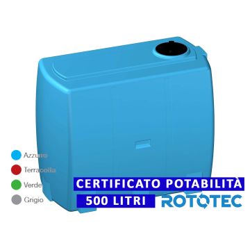 Serbatoio Da Esterno Rototec VALIGIA 500 LT Polietilene Stoccaggio Acqua