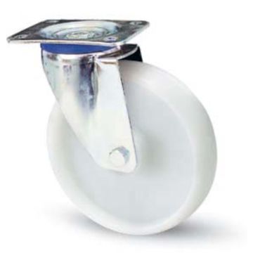 Ruota AVO 119 80x30 Girevole con Supporto Medio Inox 