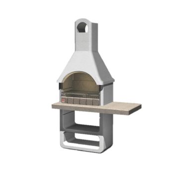 Barbecue a Legna in Cemento SAROM SANTA FE Griglia 67x40 con Cappa