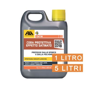 Cera Per Marmo FILA SATIN 1 Lt o 5 Lt Autolucidante Effetto Satinato