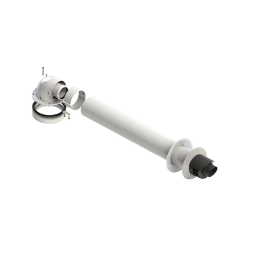 Kit Coassiale Scarico Fumi 008 In Plastica PPs Adattabile IMMERGAS