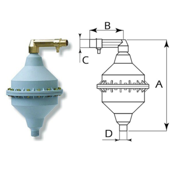 Alimentatore Aria LUISE MIDI 2000 Lt. Per Autoclave Cod.150.2000