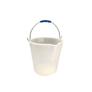 Secchio Graduato 9 Litri Con Becco Per Alimenti Bianco