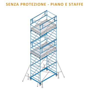 Trabattello FRIGERIO EXPORT 06 Ponteggio Professionale Zincato Base 200x120 Altezza 765cm