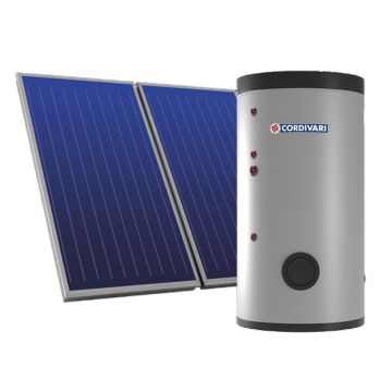 Pannello Solare Sistema Termico Circolazione Forzata Cordivari PUFFERMAS 3 CTS POWER 1000 6X2,5 Acqua Calda Sanitaria E Riscaldamento