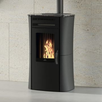 Stufa a Pellet Ermetica 6 Kw EDILKAMIN DANIA AIR TIGHT Canalizzabile