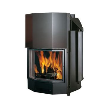 Termocamino A Legna 28,1 Kw EDILKAMIN ACQUATONDO 29 PRISMATICO Vaso Chiuso