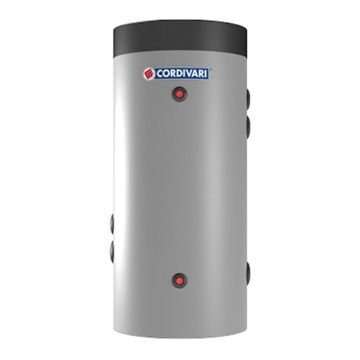 Cordivari Bollitore Polywarm Bolly Primo da 100 a 300 con 1 Scambiatore Fisso per produzione di Acqua Calda Sanitaria e Installazione a Parete o a Basamento a Coibentazione Rigida