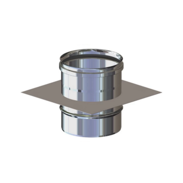 Supporto a Solaio Canna Fumaria Con Piastra Da 80 a 300 mm