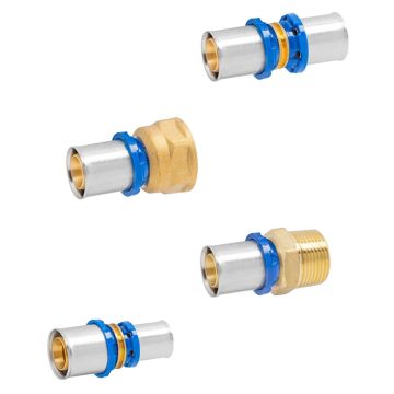 Manicotto a Pressare Raccordi a Pinzare Per Tubo Multistrato Acqua