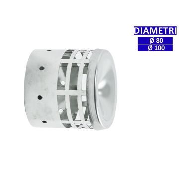 ALLINOX Terminale Eco Gas Acciaio Inox Canna Fumaria Comignolo