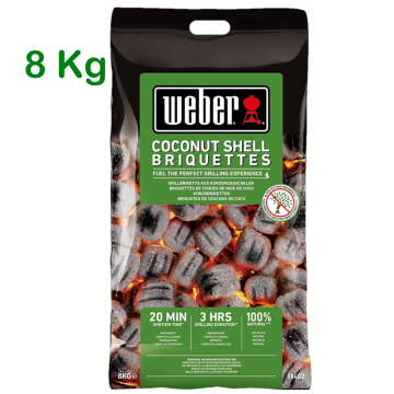 Sacchetto WEBER 8 Kg Bricchetti Guscio Noce Di Cocco