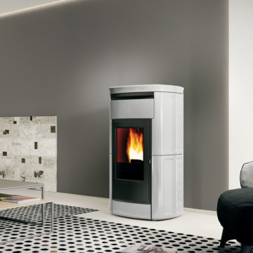 Stufa a Pellet 12,6 Kw EDILKAMIN KIRA2 EVO ad Aria Canalizzabile