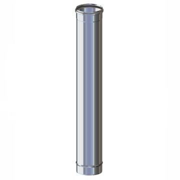 Tubo Canna Fumaria Mt. 0,25 Diametro 80 a 300 mm Acciaio Inox 304