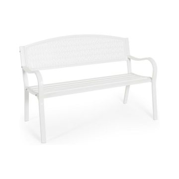 Panca In Metallo BIZZOTTO LIZETTE Colore Bianco Arredo Giardino