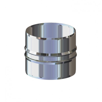 Doppio Bicchiere Maschio Raccordo Canna Fumaria Da 80 a 300 mm Acciaio Inox 304
