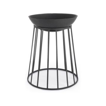 Braciere Da Giardino In Acciaio BIZZOTTO EFESTO D.65 Nero H.63