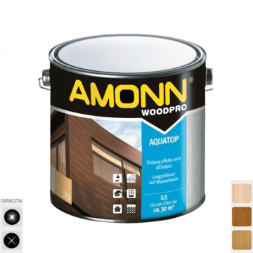Finitura Acrilica Legno 0,75 Lt. AMONN AQUATOP Finitura Opaca o Lucida