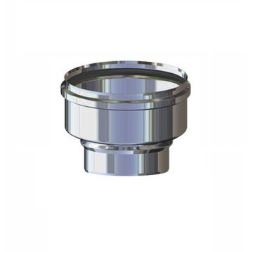 Aumento Piatto Canna Fumaria M/F Monoparete Acciaio Inox