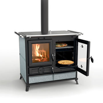 Cucina a Legna 12,1 Kw THERMOROSSI MARGHERITA Evo Stone Con Forno