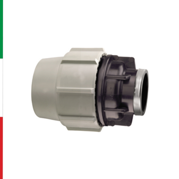 Raccordo Femmina a Compressione Manicotto Tubo PN16 In Polipropilene