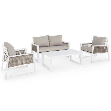 Salotto In Alluminio Bianco BIZZOTTO CAPTIVA LH30 Da Esterno