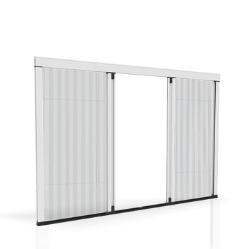 Zanzariera Plissettata Personalizzabile SINCROPLISS Doppia Anta Ad Apertura Sincronizzata