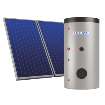 Pannello Solare Cordivari B2 XL 500 3x2,5 Falda Piano Incasso Circolazione Forzata Sanitaria Doppio Scambio Integrazione Pompa Calore o Caldaia