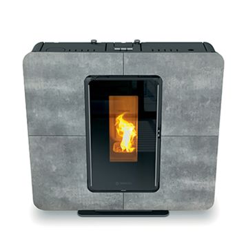 Stufa a Pellet ad Aria Canalizzabile 8,5 Kw THERMOROSSI SlimQuadro 9 Gres