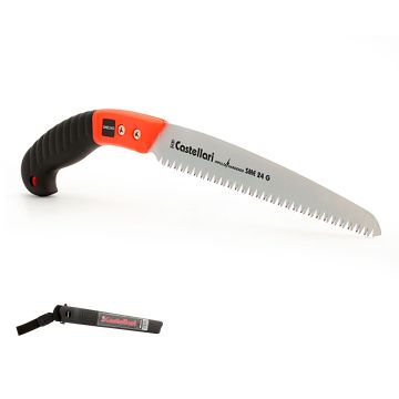 Seghetto Potatura con fodero CASTELLARI SME 24 G Professionale lama dritta 24 cm
