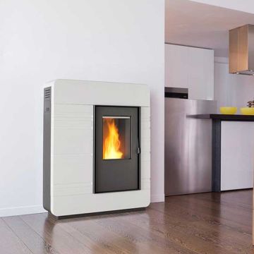 Termostufa a Pellet 13,2 Kw PIAZZETTA P985 TH In Maiolica
