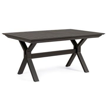 Tavolo In Alluminio Antracite Per Esterno BIZZOTTO ALL.KENYON 180-240X100