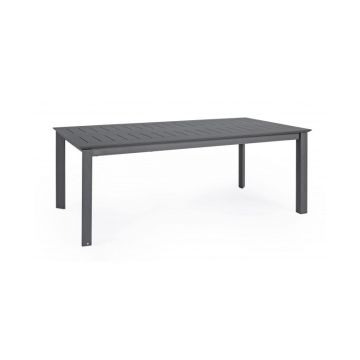 Tavolo Allungabile In Alluminio BIZZOTTO KONNOR 200-300x110 Antracite