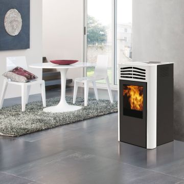 Stufa a Pellet 11,4 Kw ITALIANA CAMINI TEN2 Ad Aria Programmabile