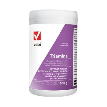 Detergente Vebi Triamina PW BTL 500 Per Recipienti Alimentari 500g Bassa Schiuma