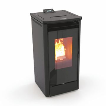 Stufa a Pellet ad Aria 7,2 Kw THERMOROSSI URBAN Rivestimento Nero