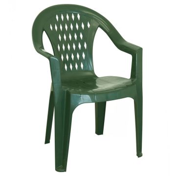 Sedia Da Esterno TRESSY Poltrona Impilabile In Polipropilene Verde