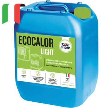 Combustibile per Stufe Liquido Savichem Ecocalor Light 18 litri TAPPO VERDE Idrocarburico 