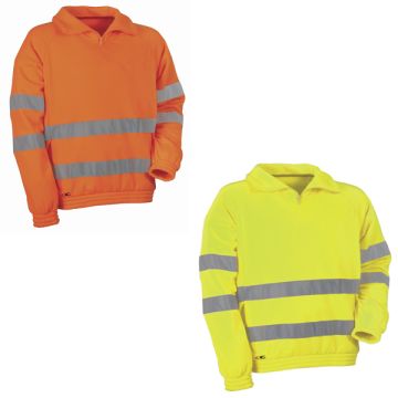 Felpa Da Lavoro Fluo COFRA VISION Catarifrangente In Diverse Colorazioni