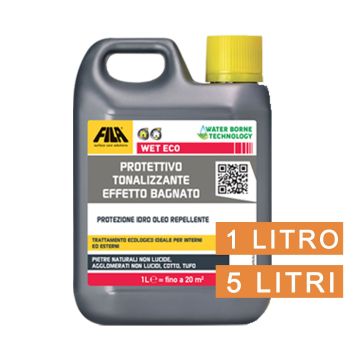 Protettivo Tonalizzante Effetto Bagnato FILA WET ECO da 1 Lt o 5 Lt Pietre Cotto Tufo