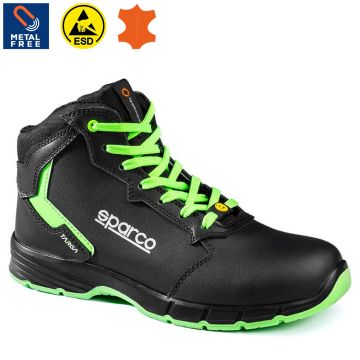 Scarpe Antinfortunistiche Da Lavoro Alte SPARCO WILLY ESD S3S In Pelle